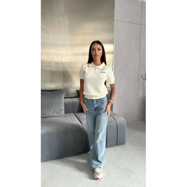 Футболка поло Miu Miu 