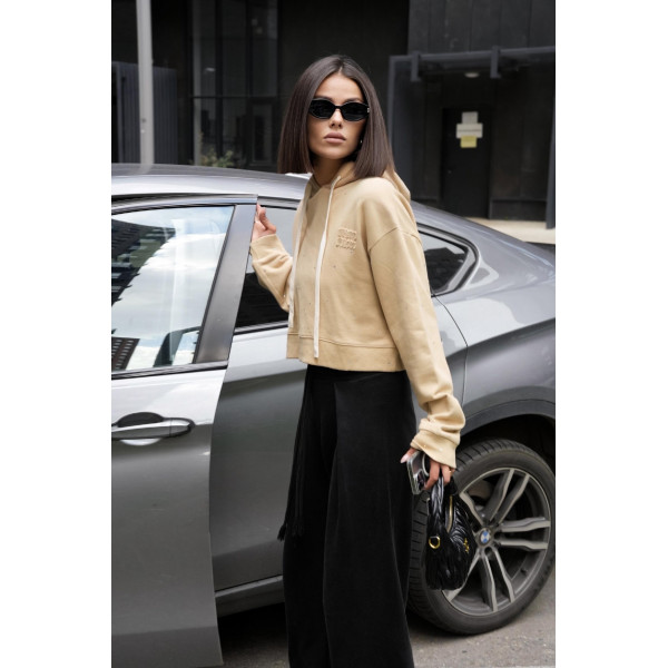 Худи с камушками Miu Miu