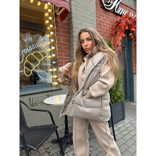 Классический утепленный костюм тройка Brunello Cucinelli