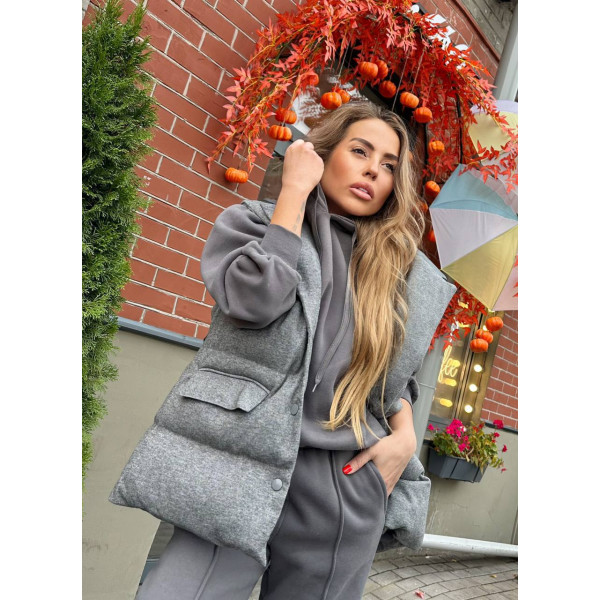 Утепленный костюм тройка Brunello Cucinelli 