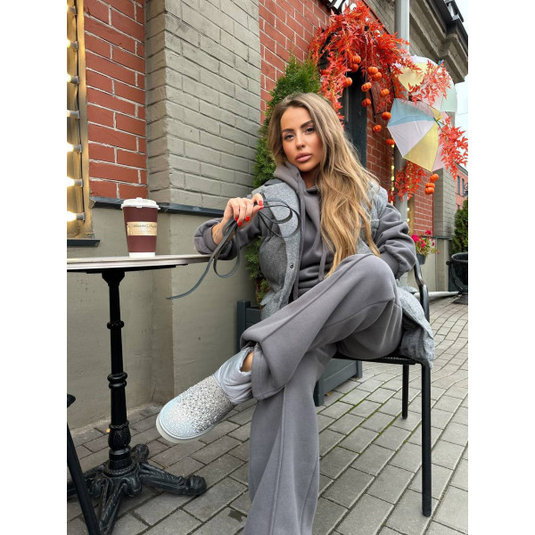 Утепленный костюм тройка Brunello Cucinelli 