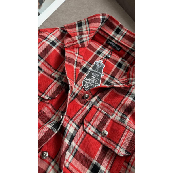 Рубашка женская в клетку Chrome Hearts