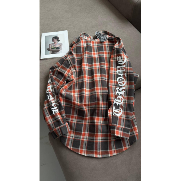 Рубашка женская в клетку Chrome Hearts