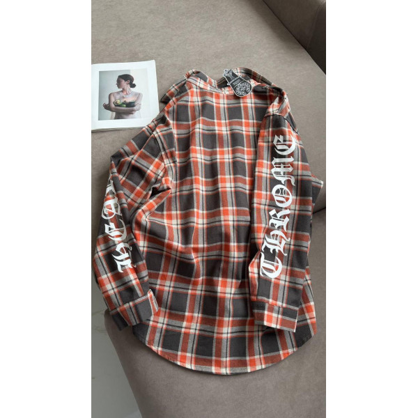 Рубашка женская в клетку Chrome Hearts