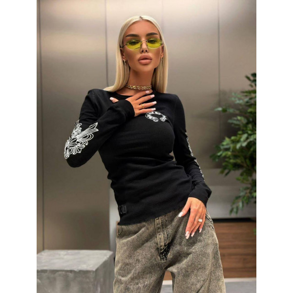 Стильный лонгслив Chrome Hearts 