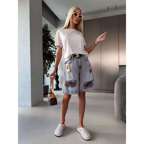 Джинсовые шорты Celine