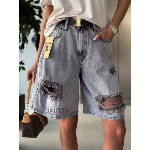 Джинсовые шорты Celine