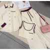 Стильный костюм 3-ка в молочном оттенке Chanel