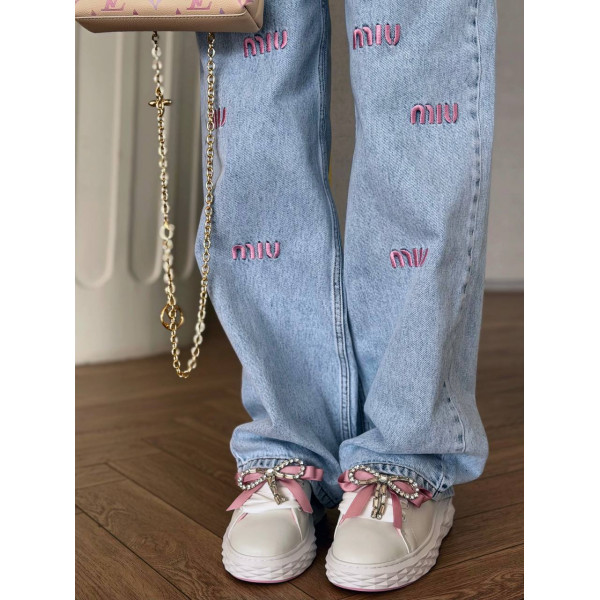 Прямые  джинсы Miu Miu