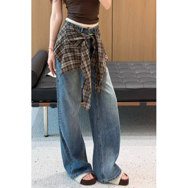 Джинсы Acne Studios с имитацией рубашки