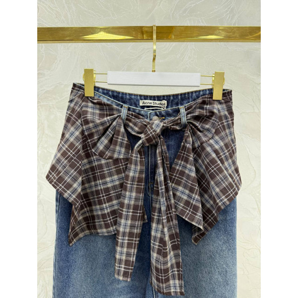 Джинсы Acne Studios с имитацией рубашки