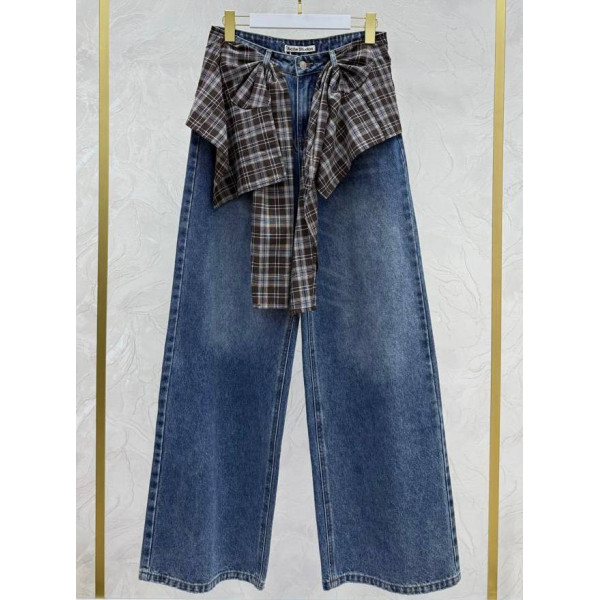 Джинсы Acne Studios с имитацией рубашки