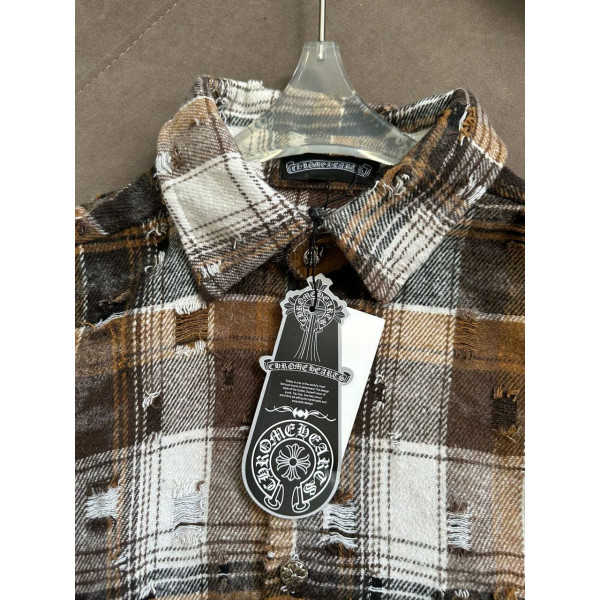 Рубашка в клетку Chrome Hearts