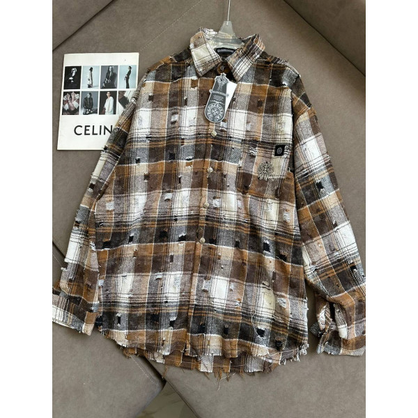 Рубашка в клетку Chrome Hearts