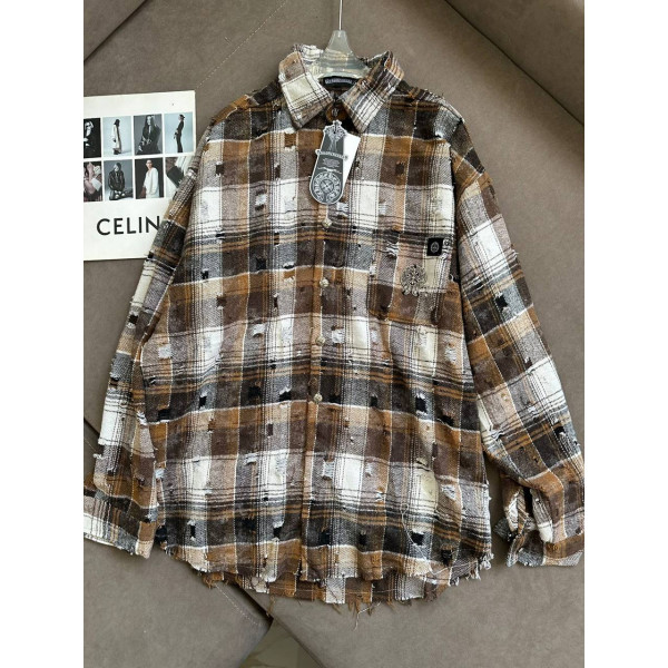 Рубашка в клетку Chrome Hearts